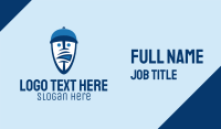 Football Fan Face  Business Card Design
