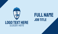 Football Fan Face  Business Card