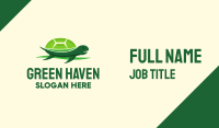 Cute Green Turtle Business Card Image Preview