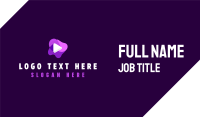 Purple Slime Video Business Card