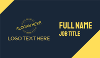 Yellow Neon Guarantee Seal Business Card Design