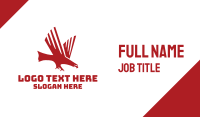 Red Falcon Business Card example 1
