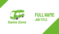 Green Van Bus Business Card