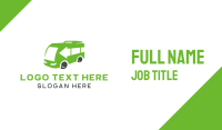 Green Van Bus Business Card