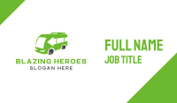 Green Van Bus Business Card Image Preview