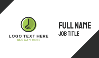 Green Clock  Business Card