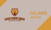 Wild Aggressive Brown Bear Business Card