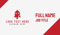 Spooky Red Bell Business Card Design