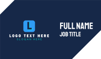 Tech Lettermark App Business Card