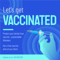 Let's Get Vaccinated Instagram Post