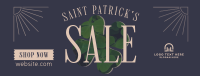 St. Patrick's Sale Clover Facebook Cover Image Preview