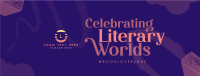 Book Literary Day Facebook Cover Design