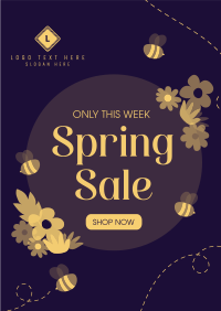 Spring Bee Sale Poster