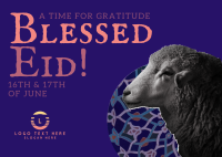 Sheep Eid Al Adha Postcard