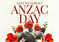 Anzac Day Collage Postcard