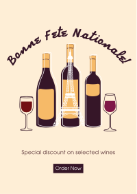 Bastille Day Wine Flyer