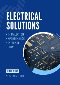 Professional Electrician Services Poster