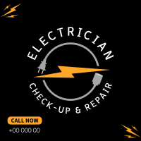 Professional Electrician Instagram Post Design