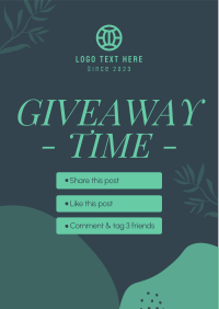 Organic Leaves Giveaway Mechanics Flyer