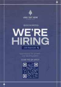 Minimalist Hiring Flyer Design