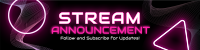 Neon Gaming Stream Twitch Banner