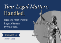 Legal Services Consultant Postcard