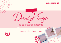 Scrapbook Daily Vlog Postcard