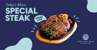 Todays Menu Steak Facebook Ad