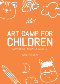 Art Camp for Kids Flyer