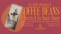 Retro Minimalist Coffee Beans Animation