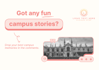 Student Campus Stories Postcard