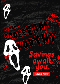 Scream Worthy Discount Poster