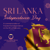 Sri Lankan Flag Instagram Post