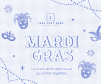 Mardi Gras Masquerade Facebook Post