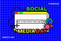 Retro Social Media Pinterest Cover