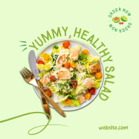 Clean Healthy Salad Instagram Post Design