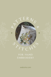 Embroidery Workshop Pinterest Pin