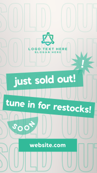 Modern Sold Out Instagram Story