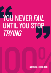 You Never Fail Poster