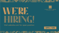 Abstract Pattern We're Hiring Facebook Event Cover