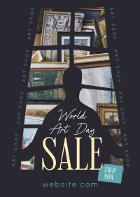 World Art Day Sale Poster