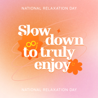 Slow Down & Enjoy Instagram Post Design