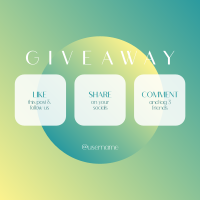 Gradient Planet Giveaway Instagram Post