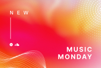 Music Monday Gradient Pinterest Cover Design