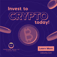 Retro Crypto Invest Instagram Post Image Preview