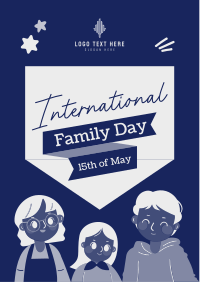 Cartoonish Day of Families Flyer