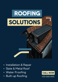 Roofing Solutions Poster