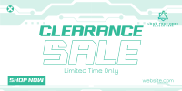 Techno Clearance Sale Twitter Post Design