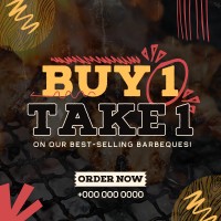 Buy 1 Take 1 Barbeque Linkedin Post