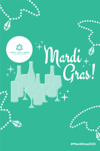 Mardi Gras Drinks Pinterest Pin Design